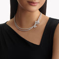 Carave Paris Diamond Bow Collar Necklace
