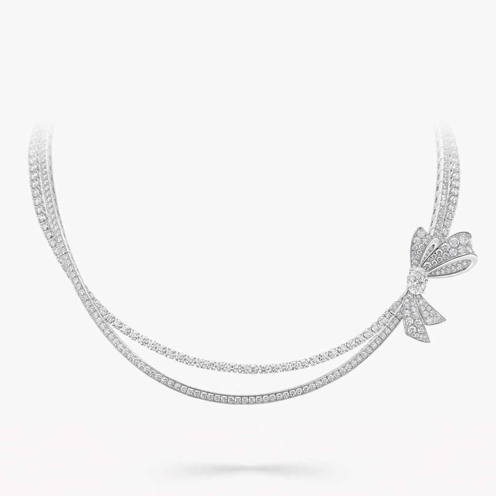 Carave Paris Diamond Bow Collar Necklace