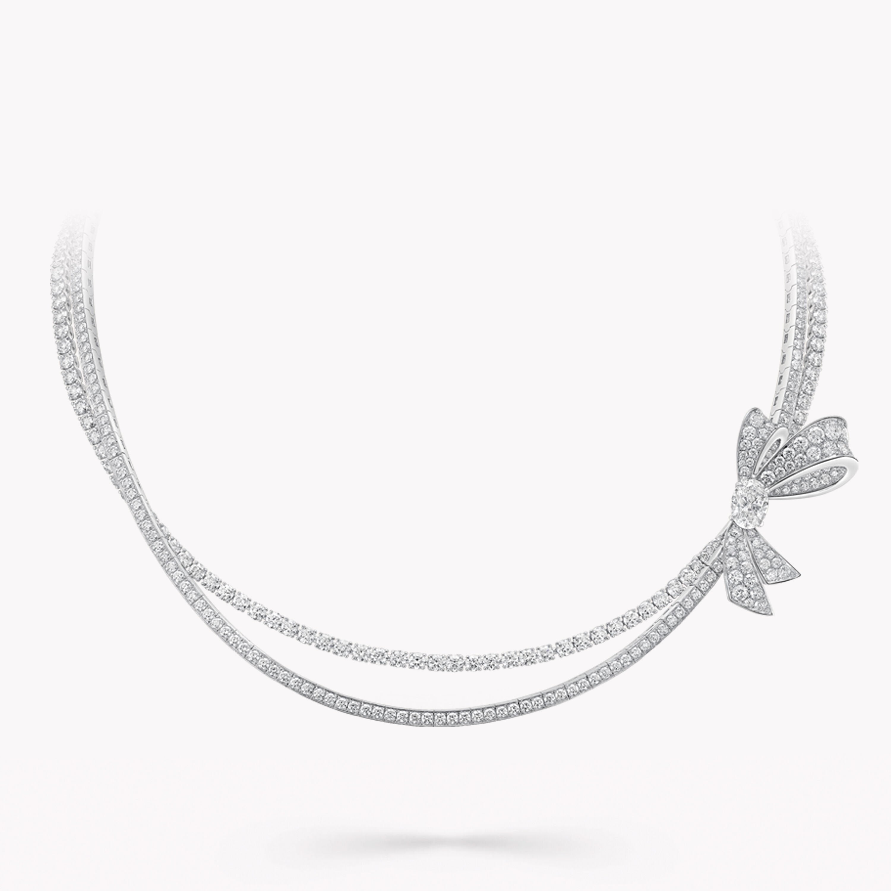 Carave Paris Diamond Bow Collar Necklace