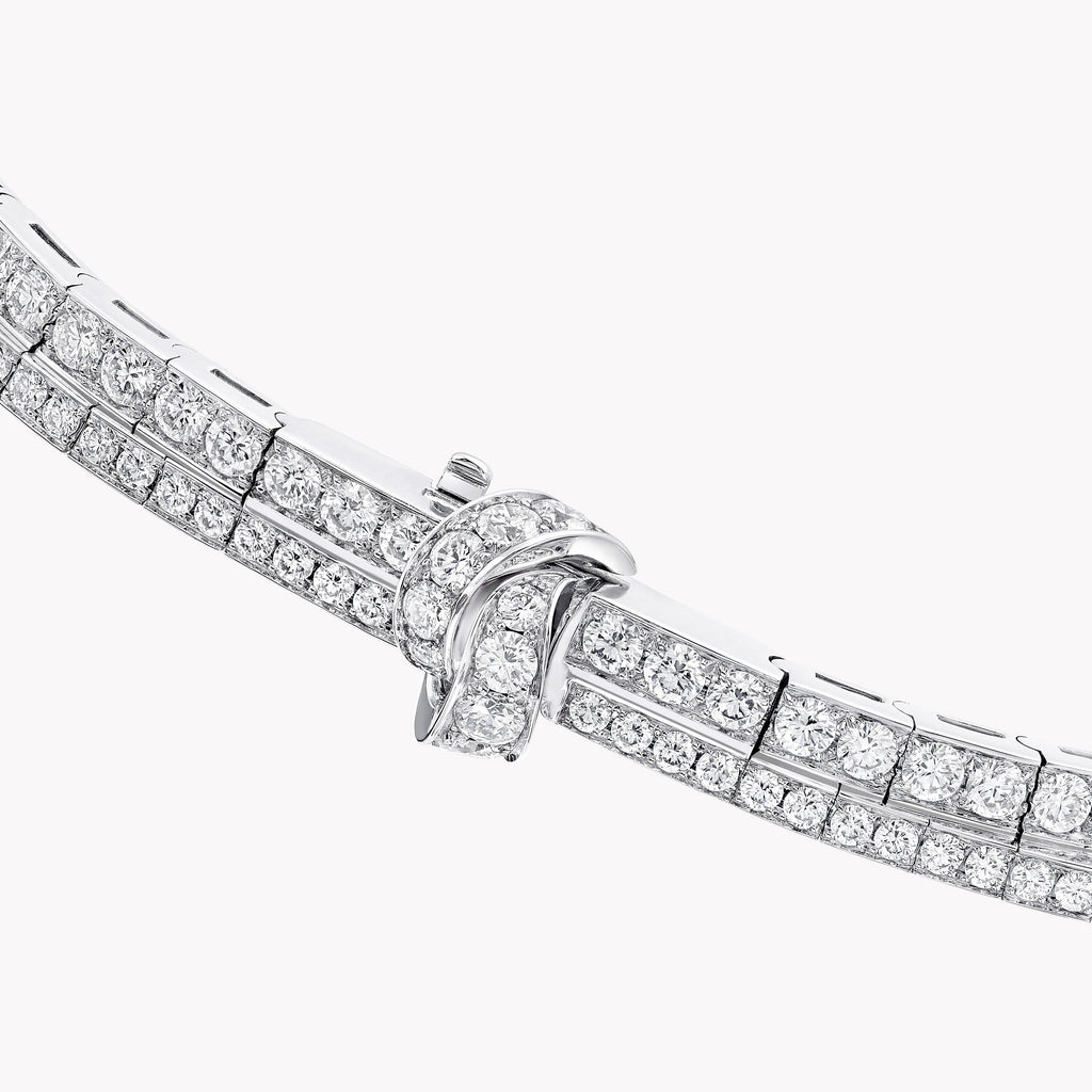 Carave Paris Diamond Bow Double Layer Collar Necklace
