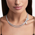 Carave Paris Diamond Bow Double Layer Collar Necklace