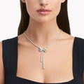 Carave Paris Diamond Bow Drop Necklace