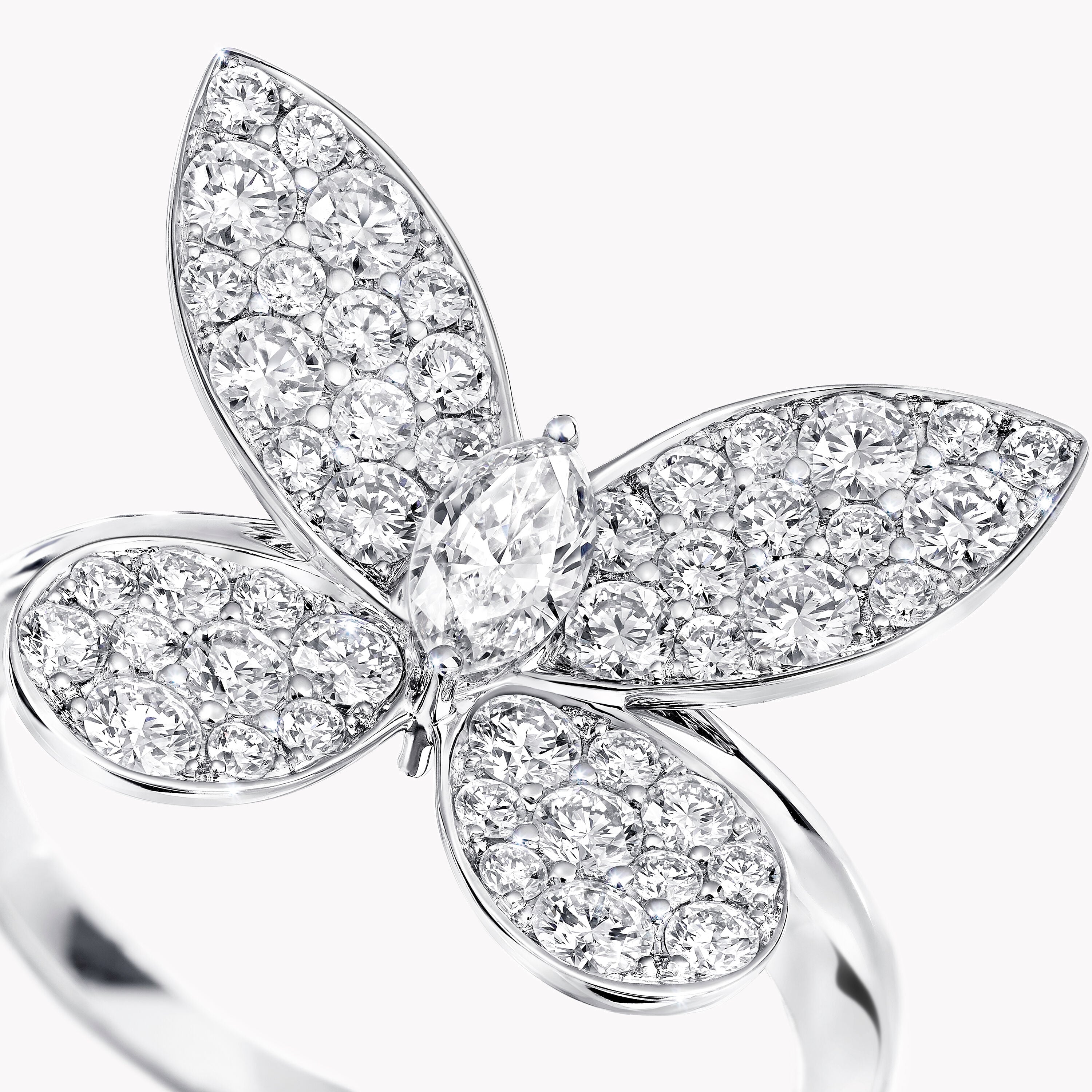 Carave Paris Diamond Butterfly Pavé Ring