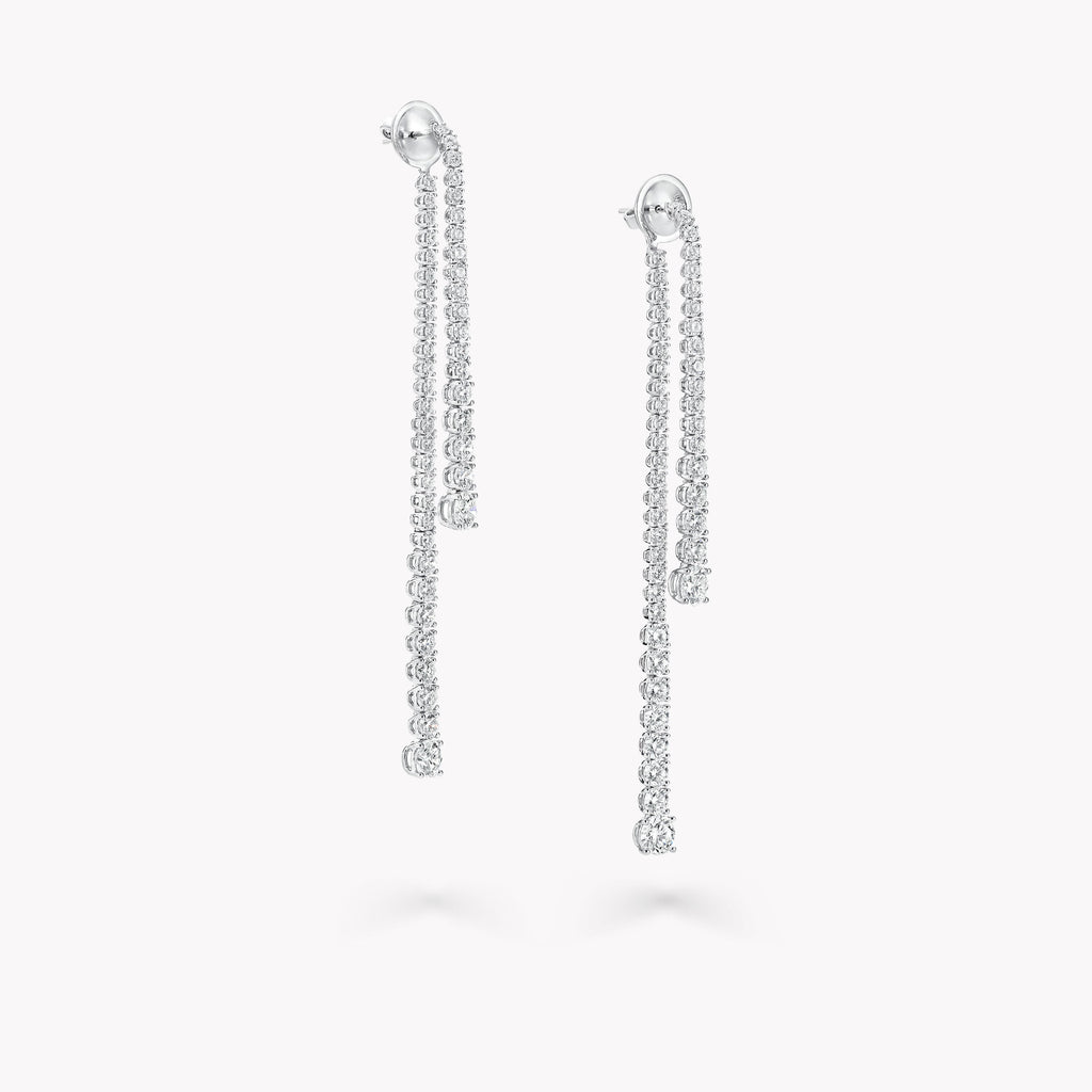 Carave Paris Diamond Chain Drop Earrings