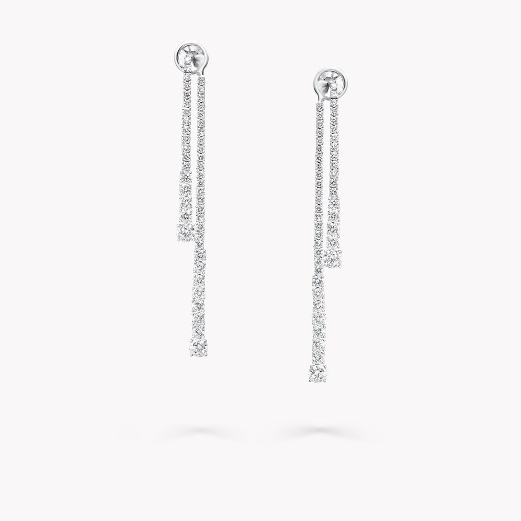 Carave Paris Diamond Chain Drop Earrings
