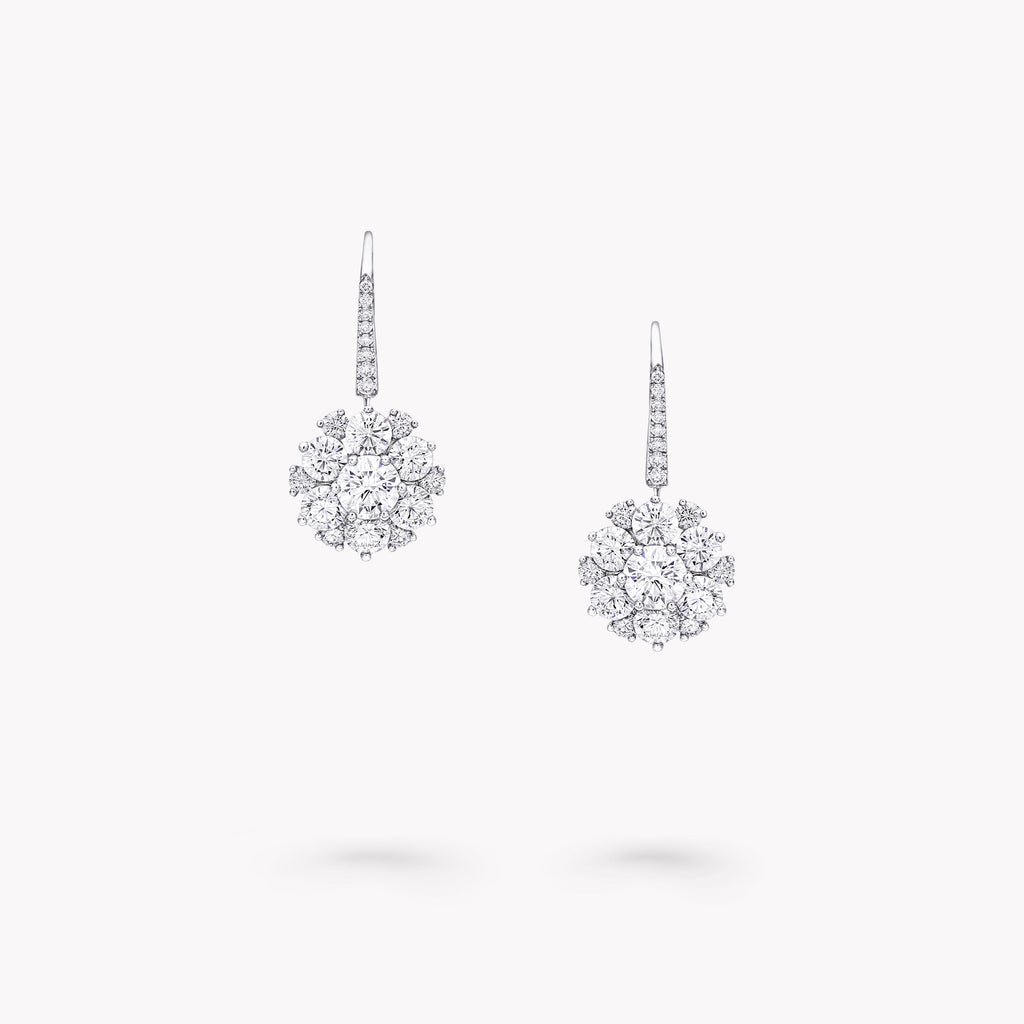 Carave Paris Diamond Cluster Drop Earrings