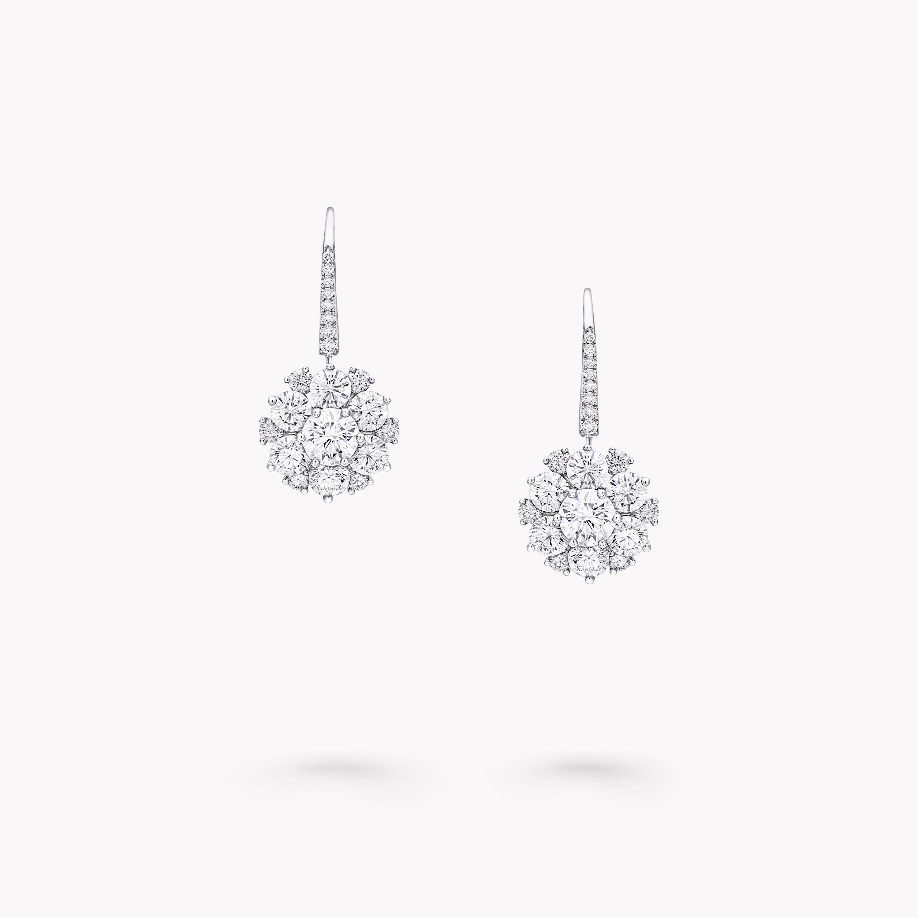 Carave Paris Diamond Cluster Drop Earrings