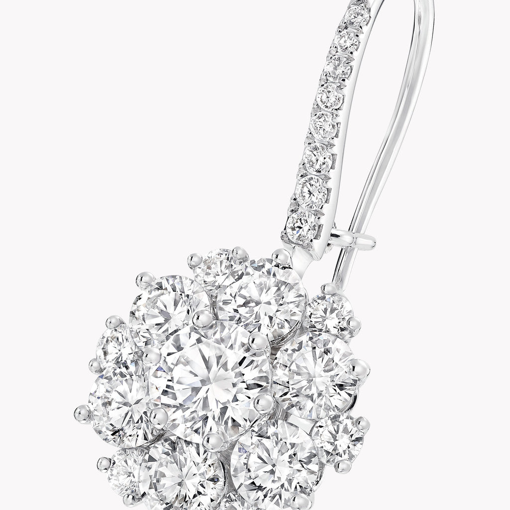 Carave Paris Diamond Cluster Drop Earrings