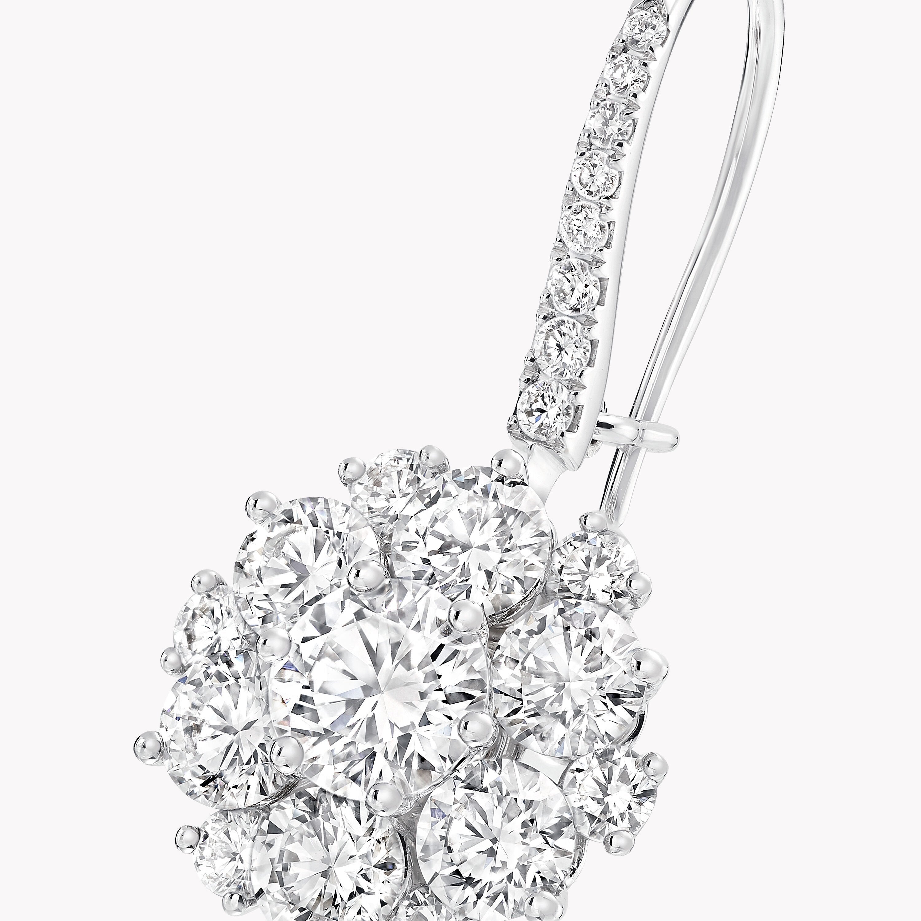Carave Paris Diamond Cluster Drop Earrings