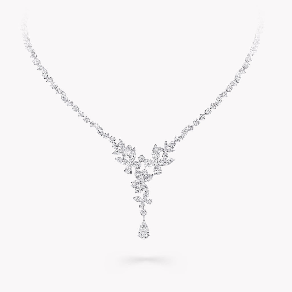 Carave Paris Diamond Drop Bridal Necklace