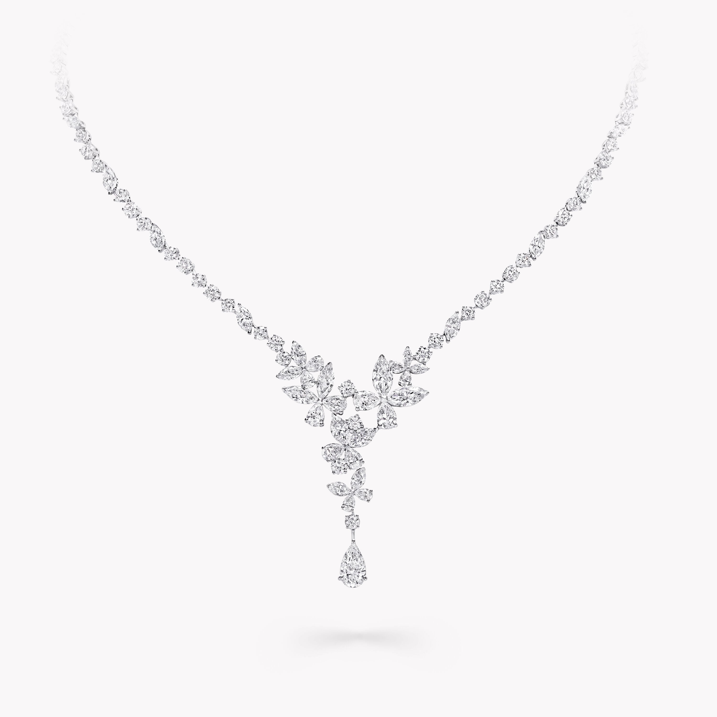 Carave Paris Diamond Drop Bridal Necklace