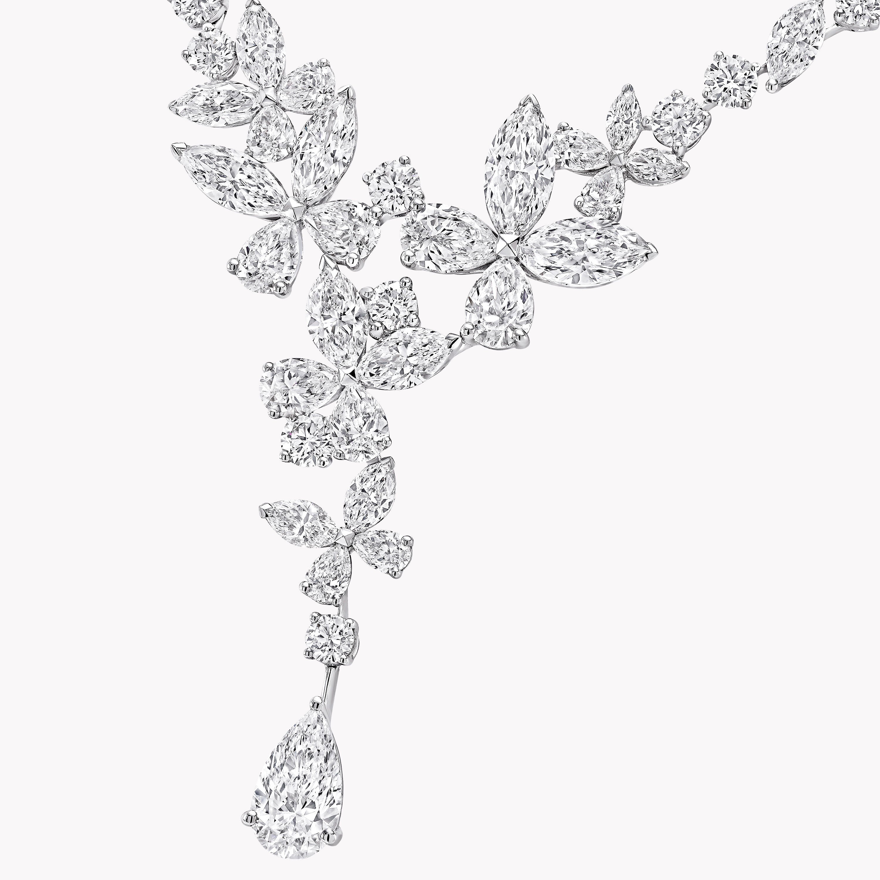 Carave Paris Diamond Drop Bridal Necklace
