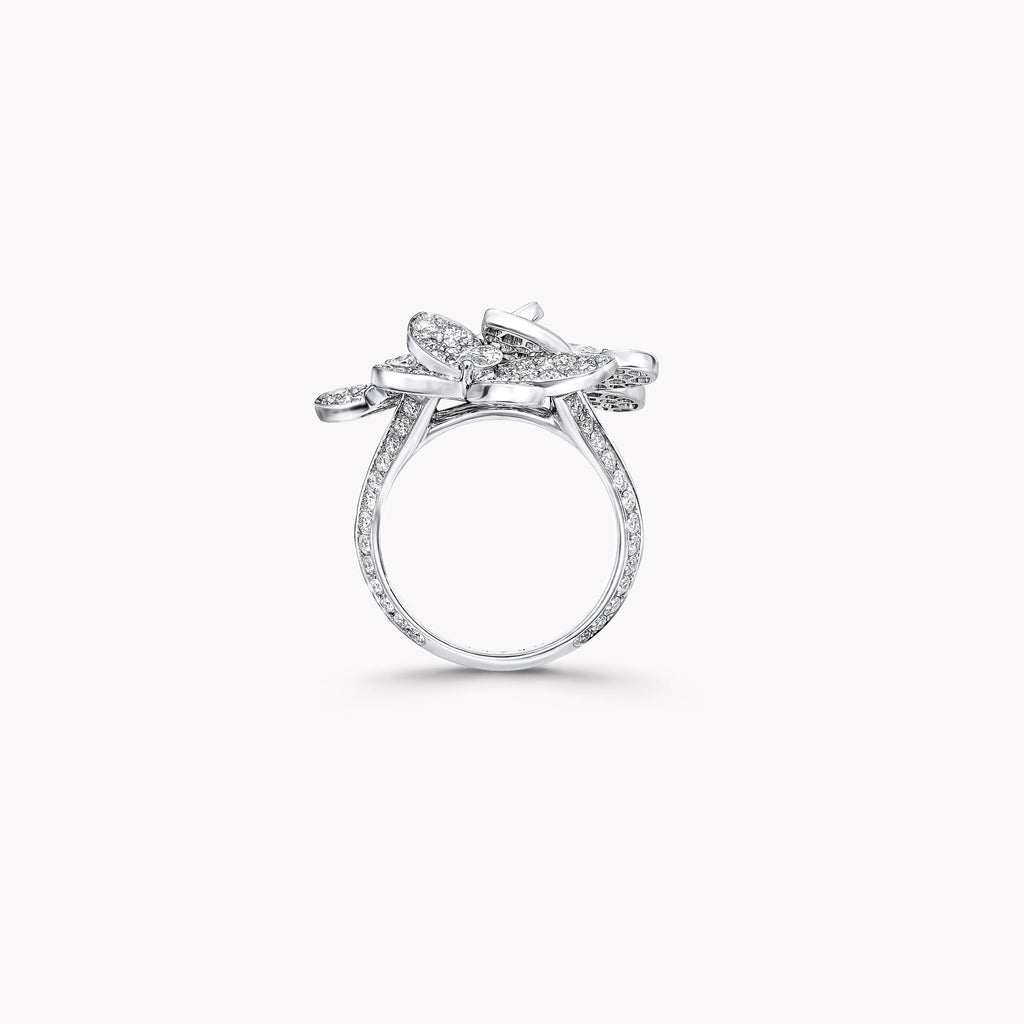 Carave Paris Diamond Floral Cluster Statement Ring