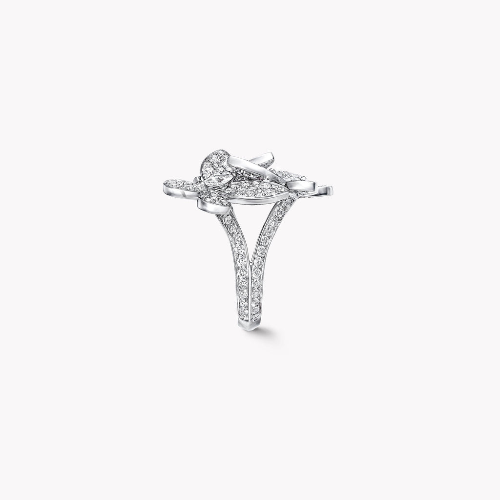 Carave Paris Diamond Floral Cluster Statement Ring