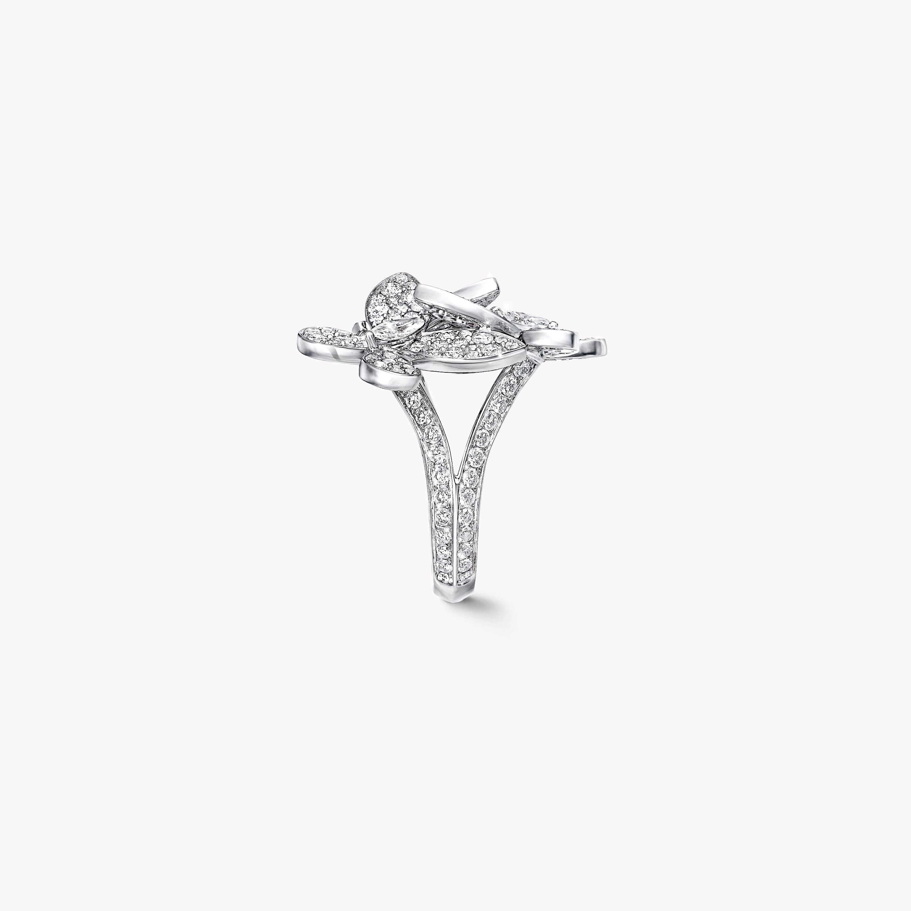 Carave Paris Diamond Floral Cluster Statement Ring