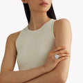 Carave Paris Diamond Floral Cluster Statement Ring