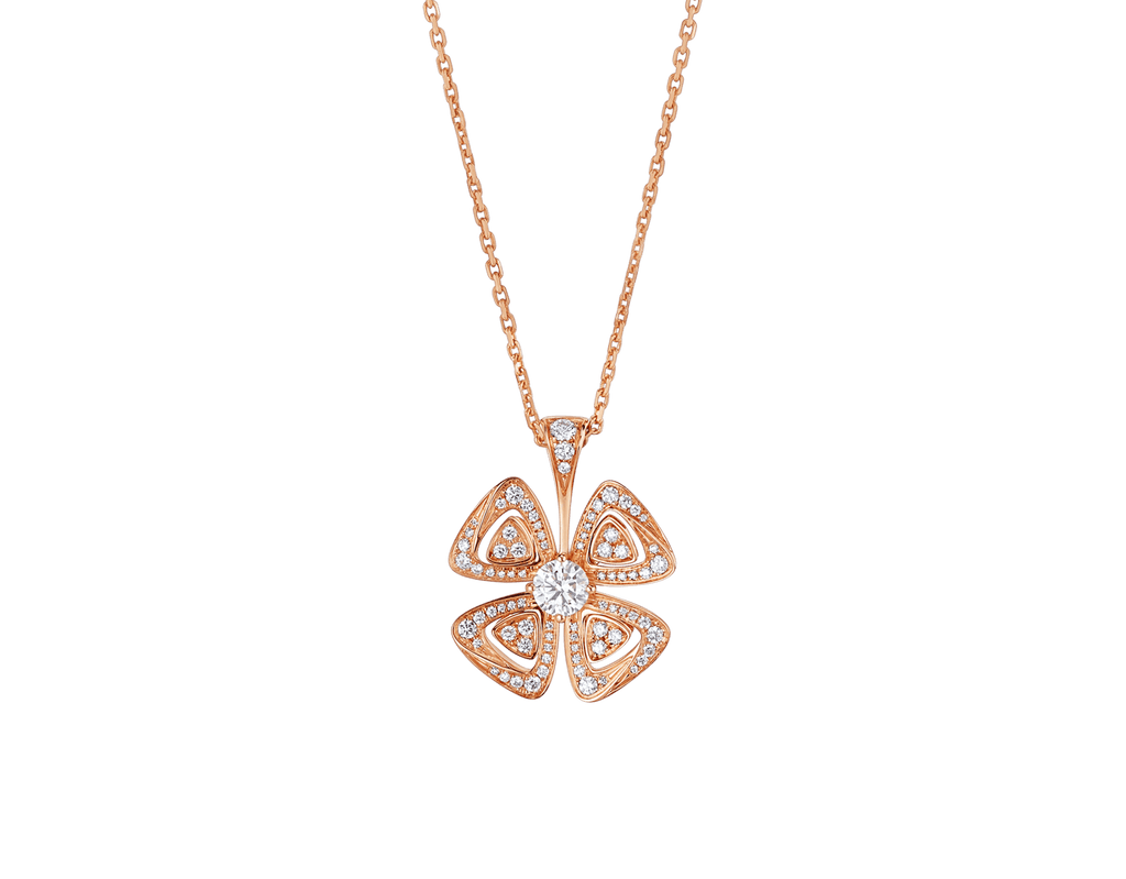 Carave Paris Diamond Floral Pendant Necklace