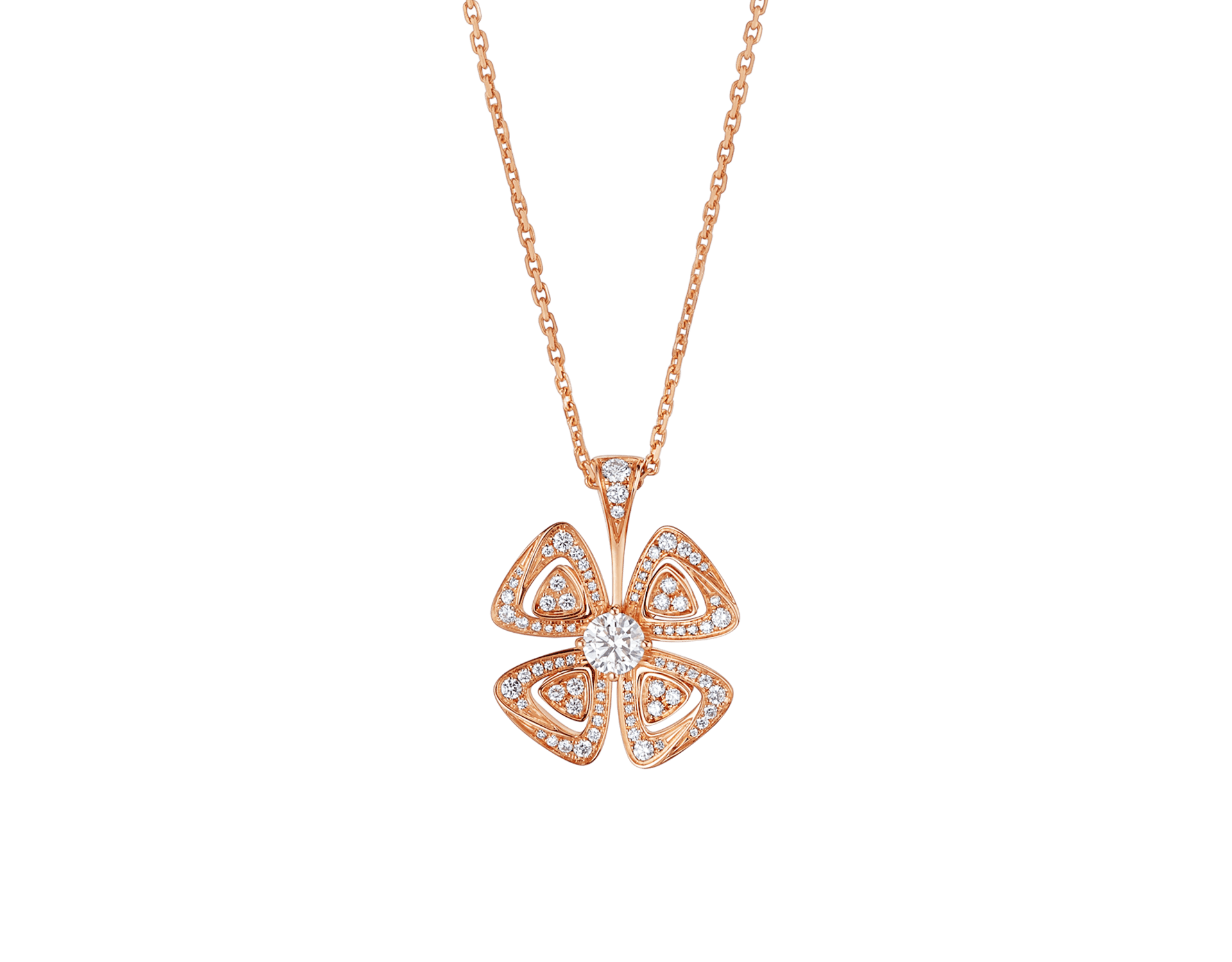 Carave Paris Diamond Floral Pendant Necklace