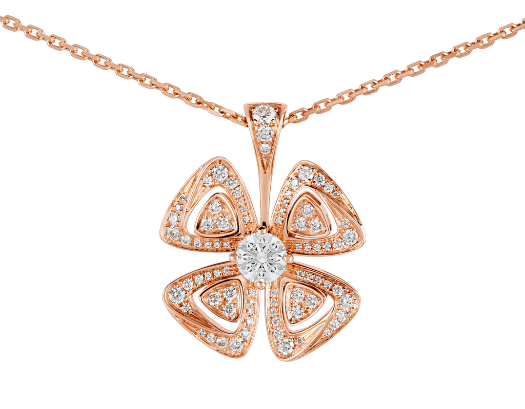 Carave Paris Diamond Floral Pendant Necklace