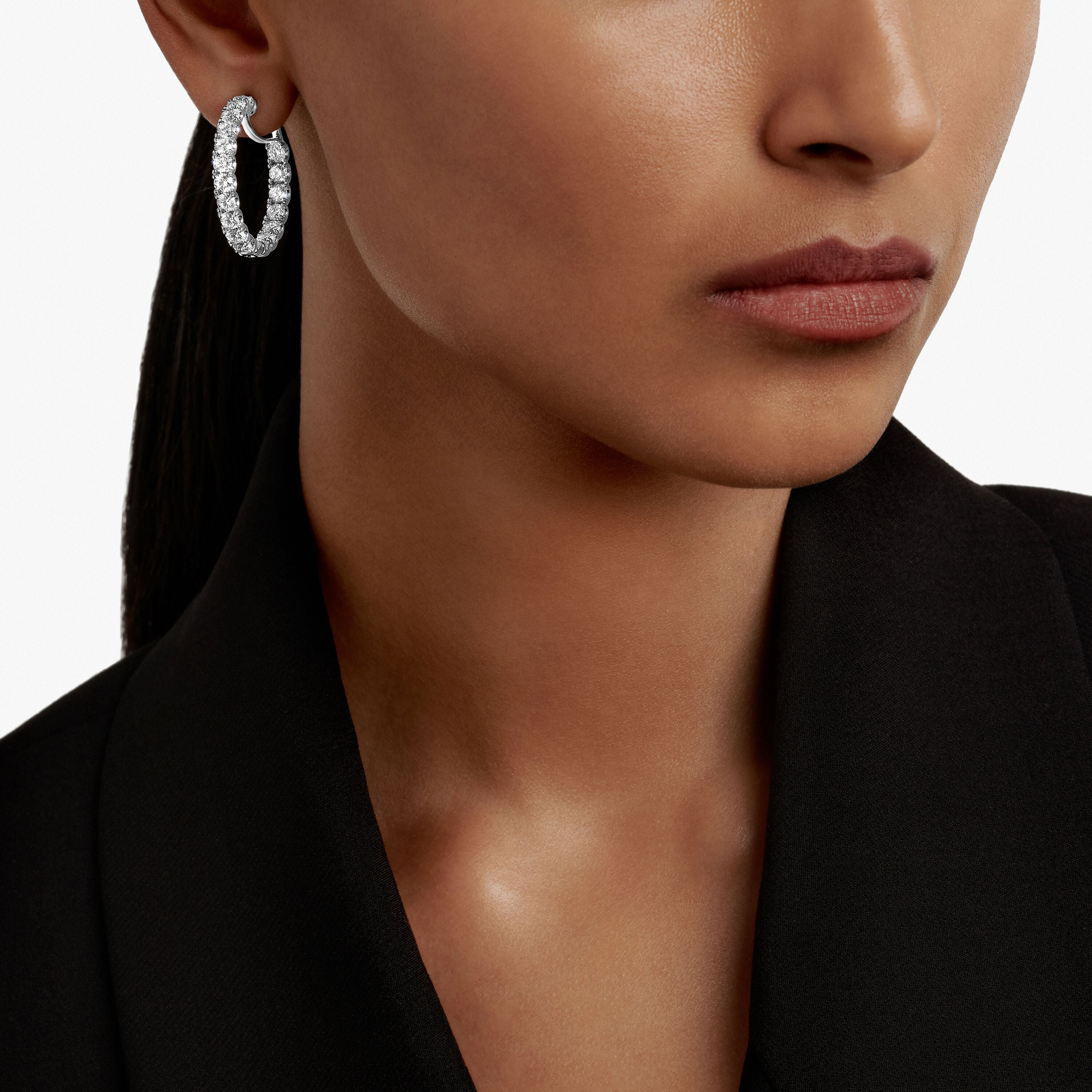 Carave Paris Diamond Hoop Earrings