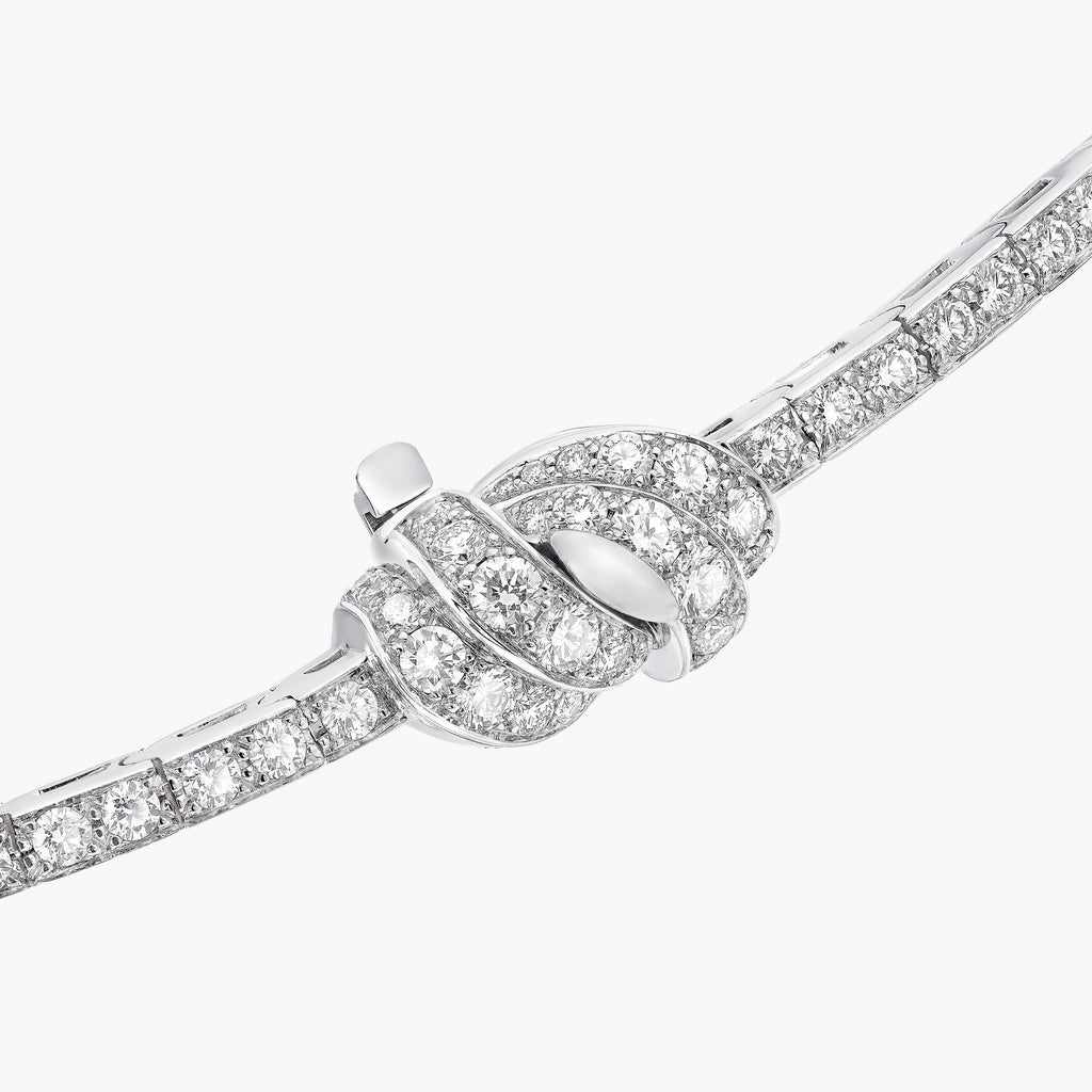 Carave Paris Diamond Knot Drop Necklace