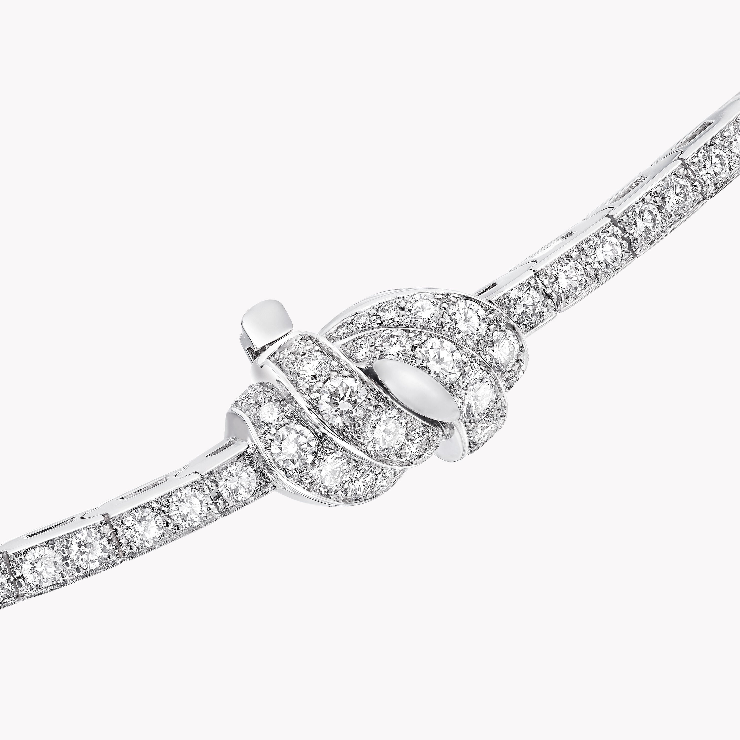 Carave Paris Diamond Knot Drop Necklace