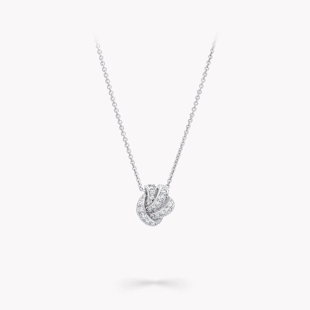 Carave Paris Diamond Knot Pendant Necklace