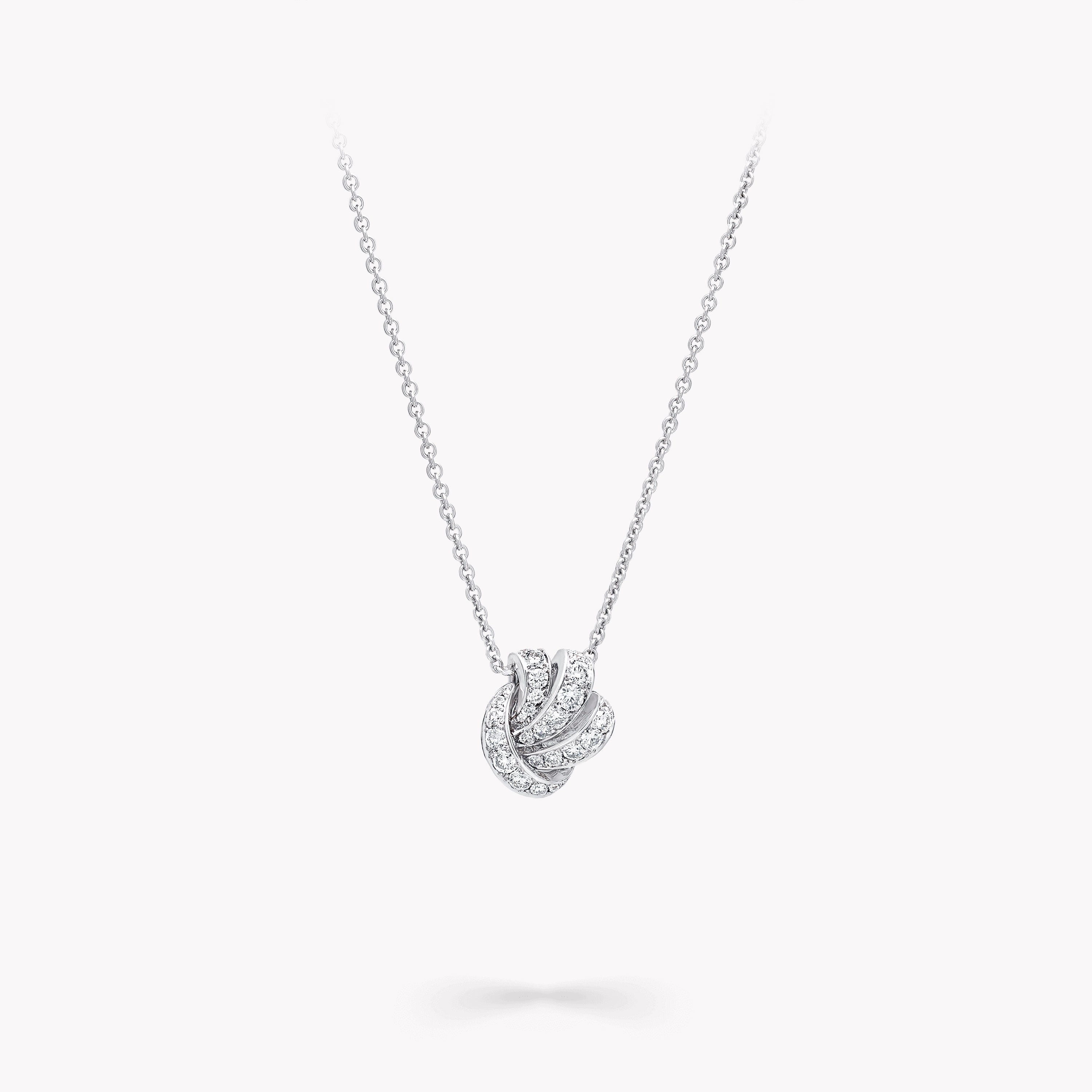Carave Paris Diamond Knot Pendant Necklace