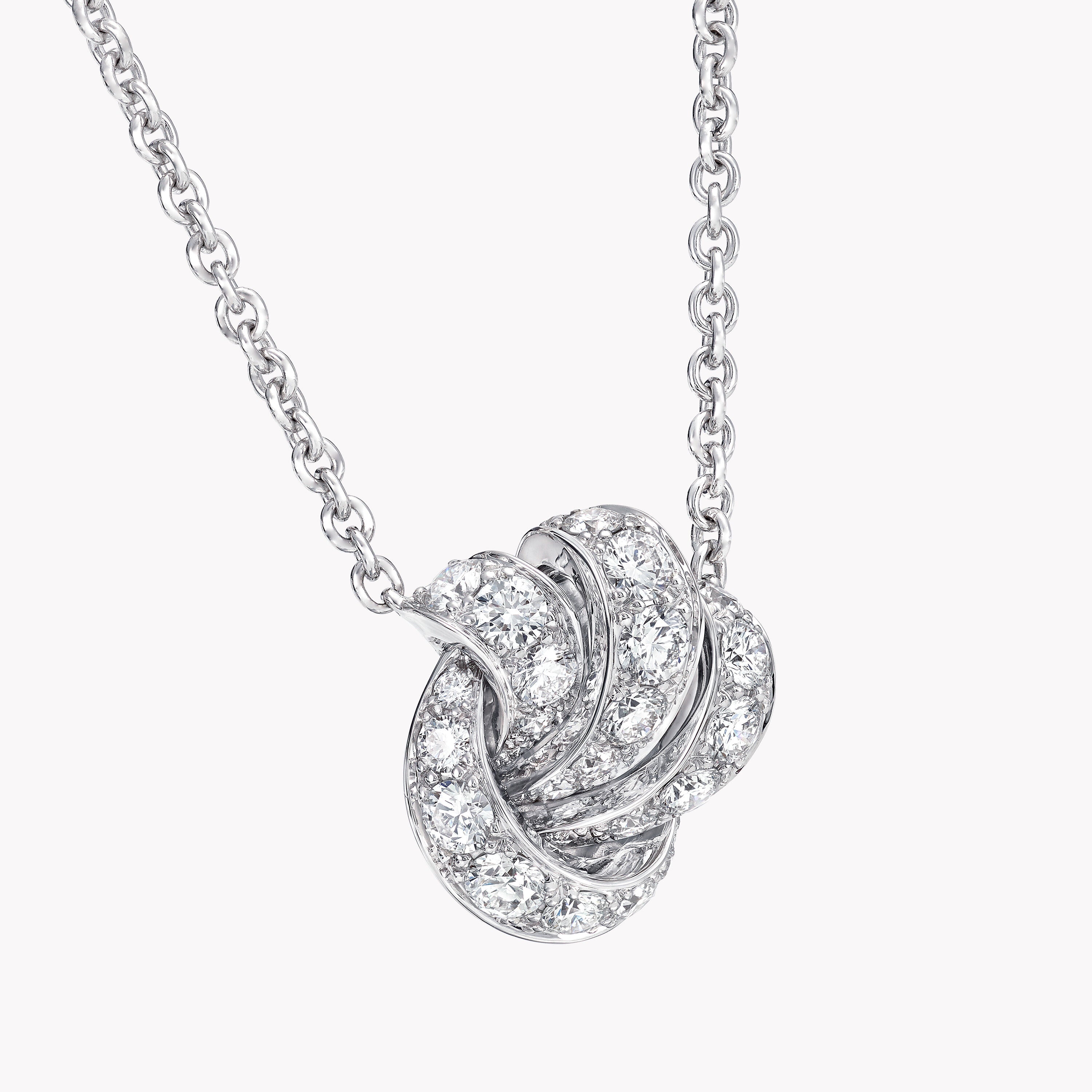 Carave Paris Diamond Knot Pendant Necklace