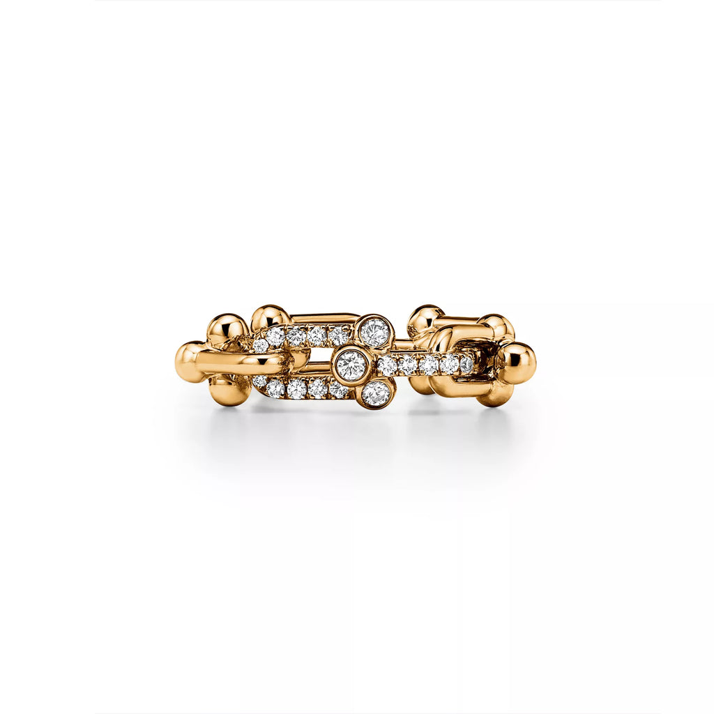 Carave Paris Diamond Link Chain Ring