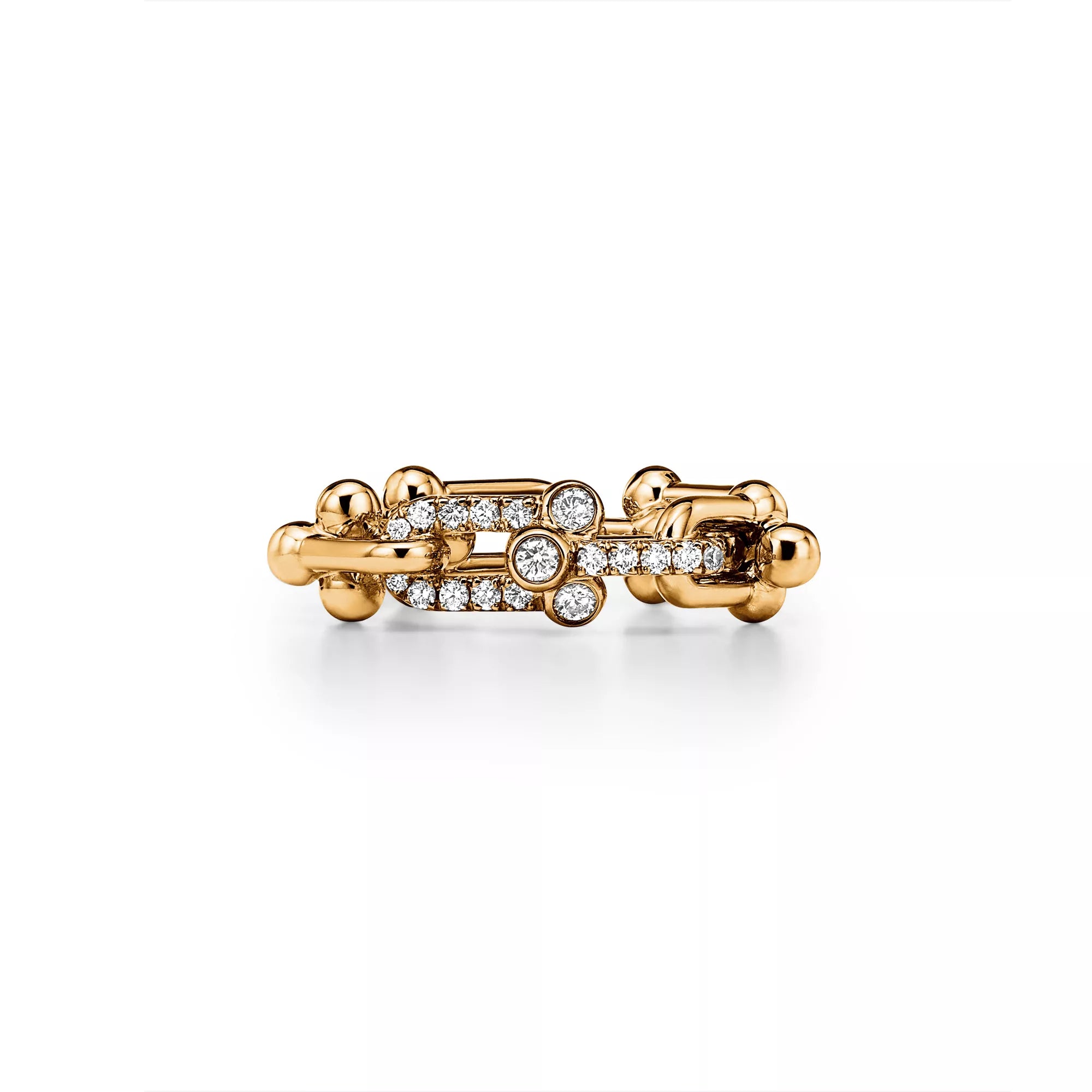 Carave Paris Diamond Link Chain Ring