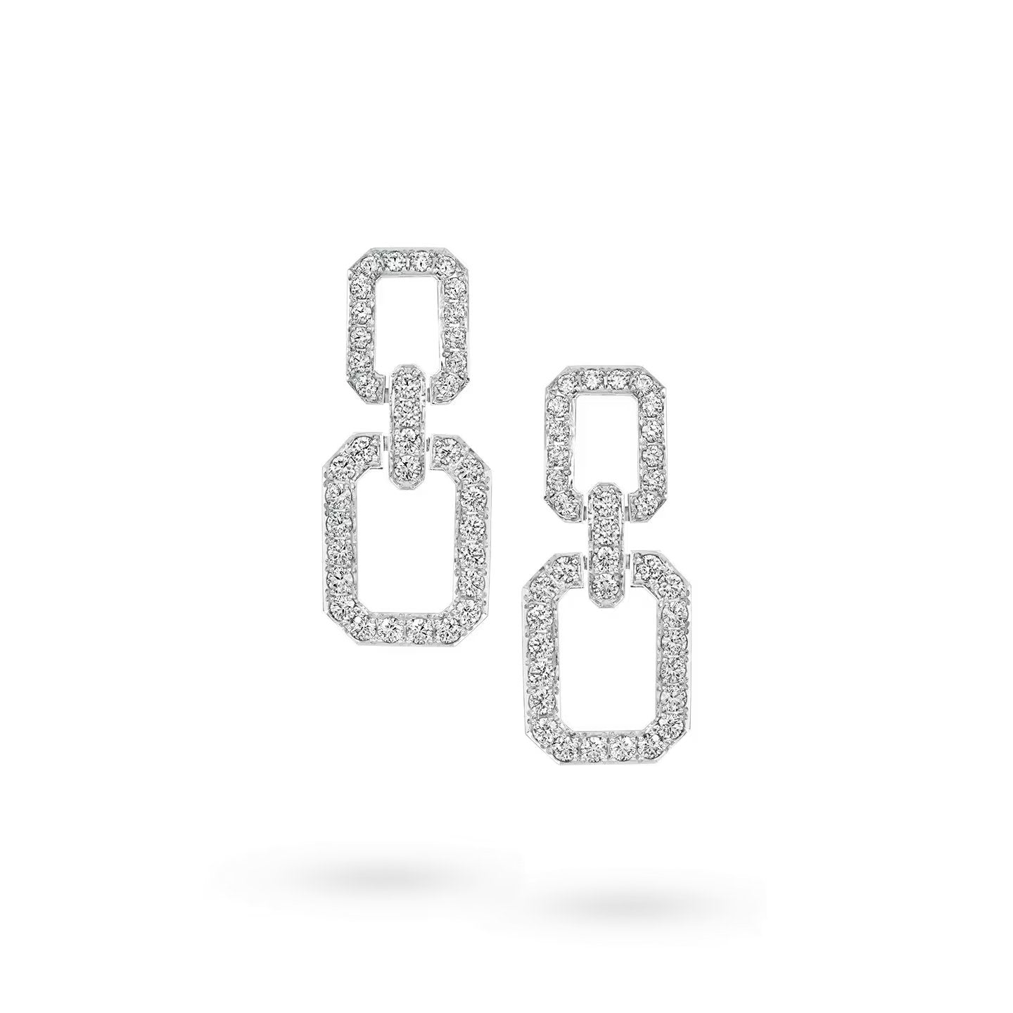 Carave Paris Diamond Links Drop Earrings