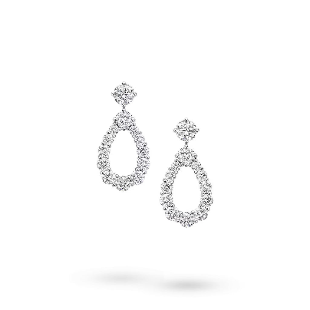 Carave Paris Diamond Loop Drop Earrings