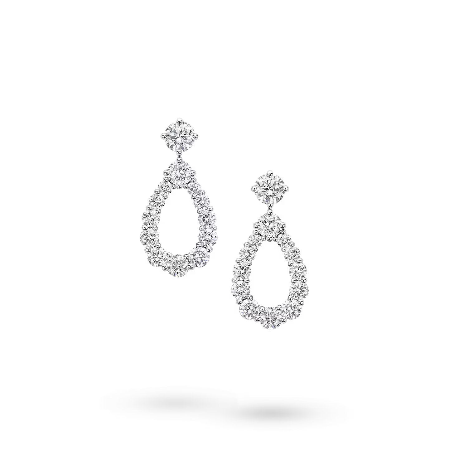 Carave Paris Diamond Loop Drop Earrings