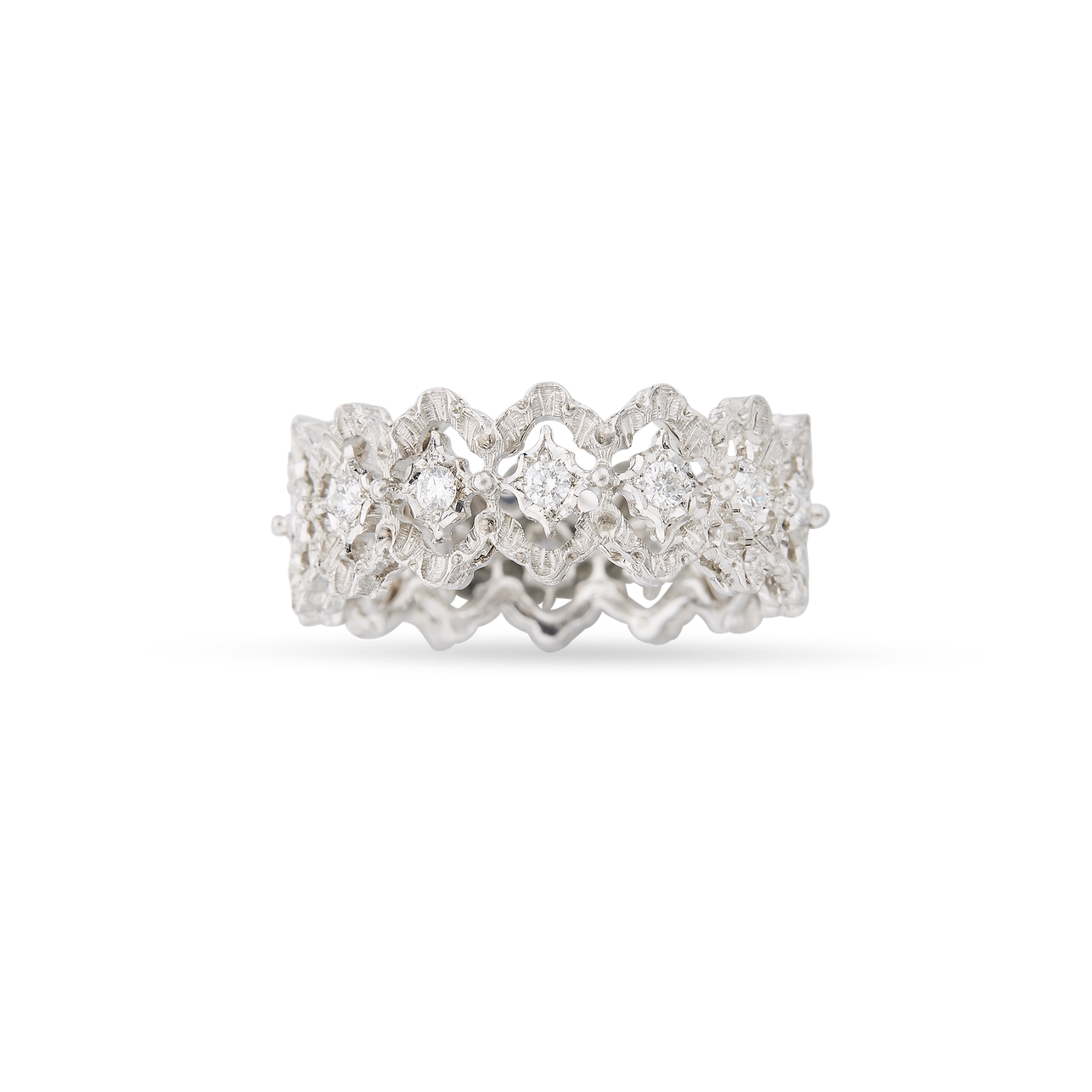 Carave Paris Diamond Openwork Eternity Cocktail Ring