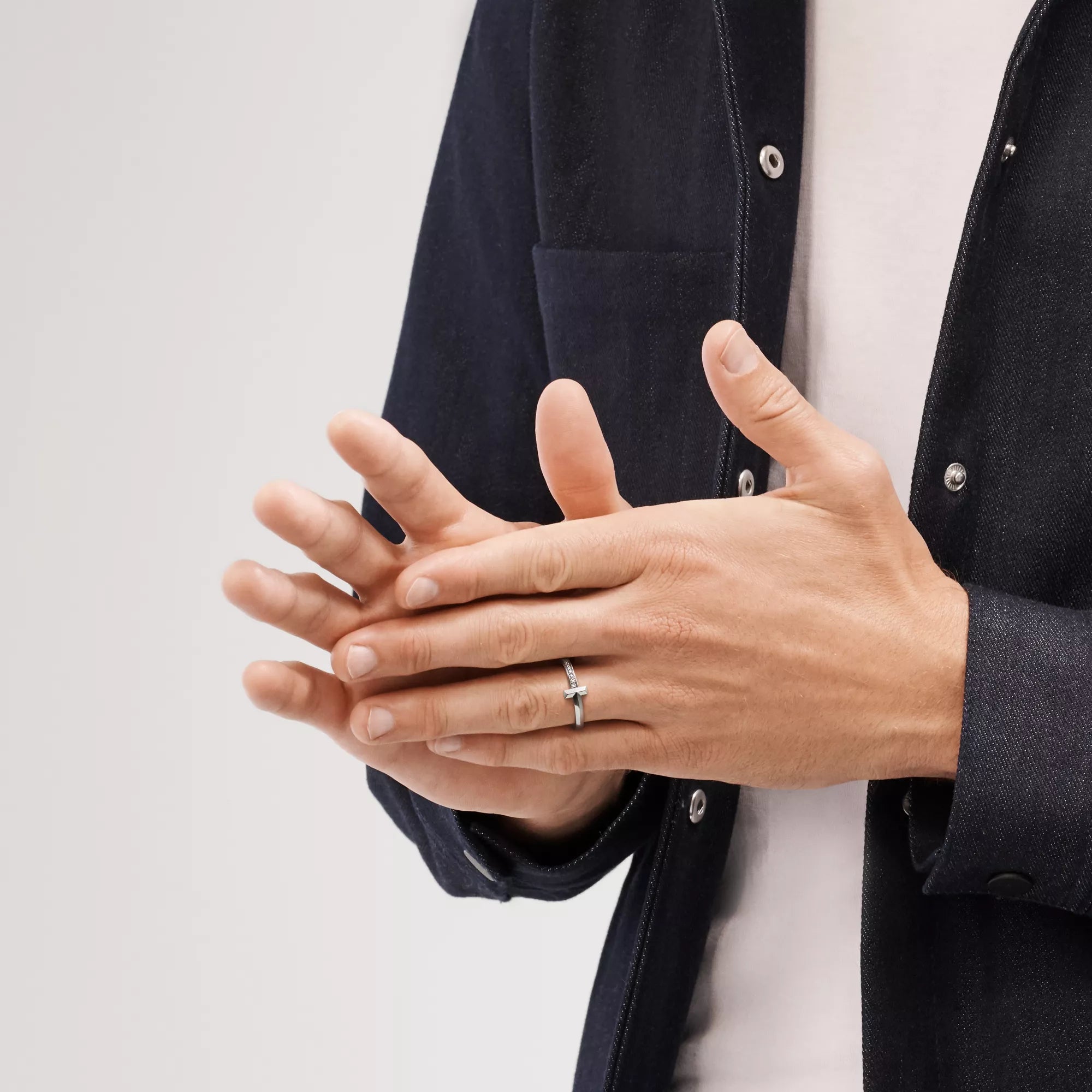 Carave Paris Diamond T Bar Ring