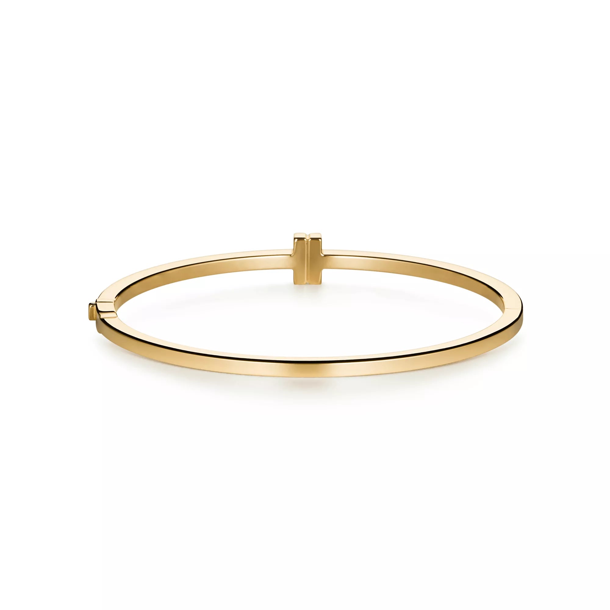 Carave Paris Diamond T Rose Gold Hinged Bangle for Women