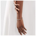 Carave Paris Diamond T White Gold Hinged Bangle for Women