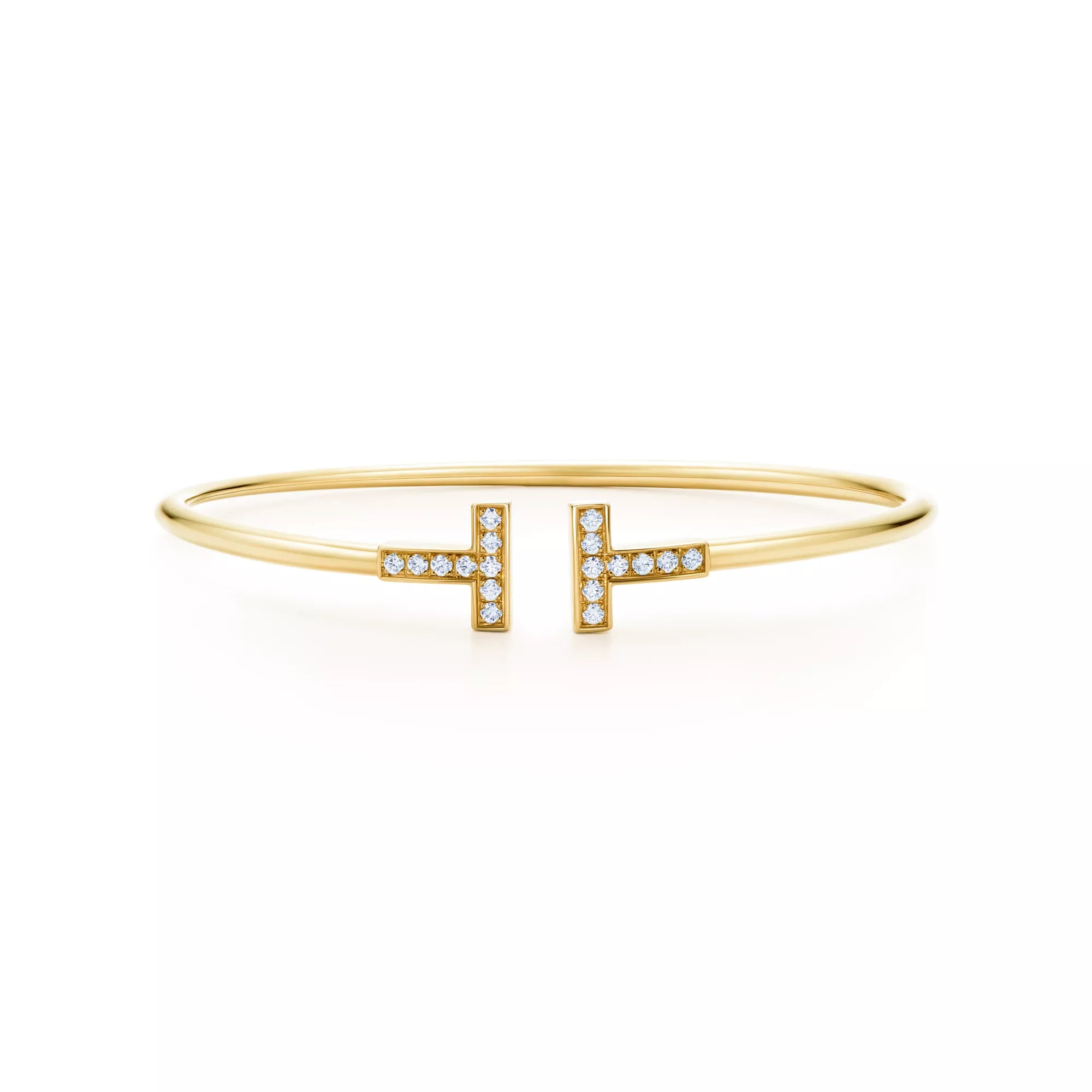 Carave Paris Diamond T Wire Gold Bracelet for Women