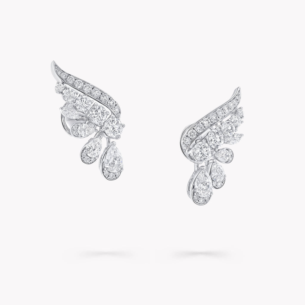 Carave Paris Diamond Wing Drop Earrings