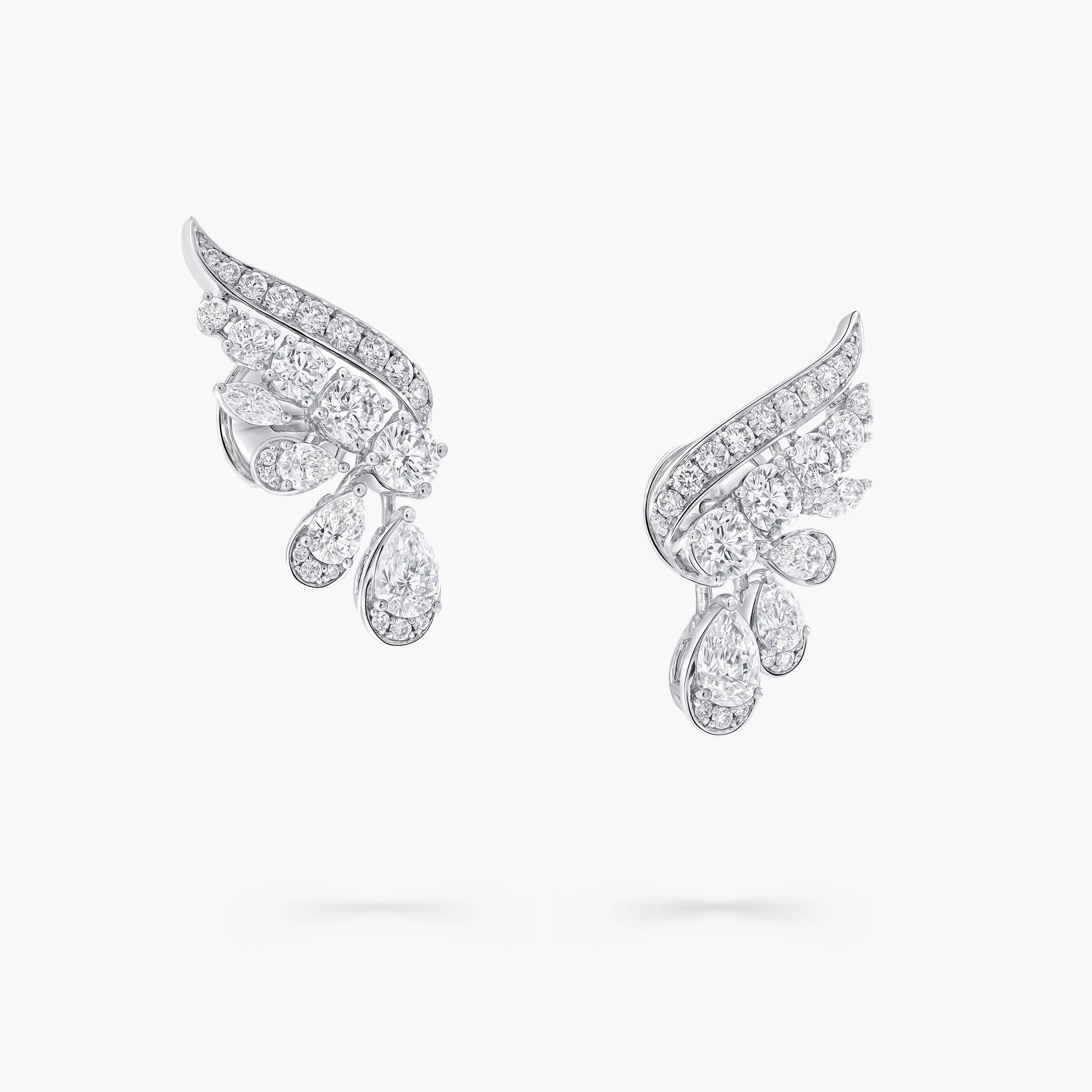 Carave Paris Diamond Wing Drop Earrings