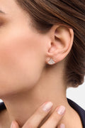 Carave Paris Diva Diamond Fan Stud Earrings in Rose Gold