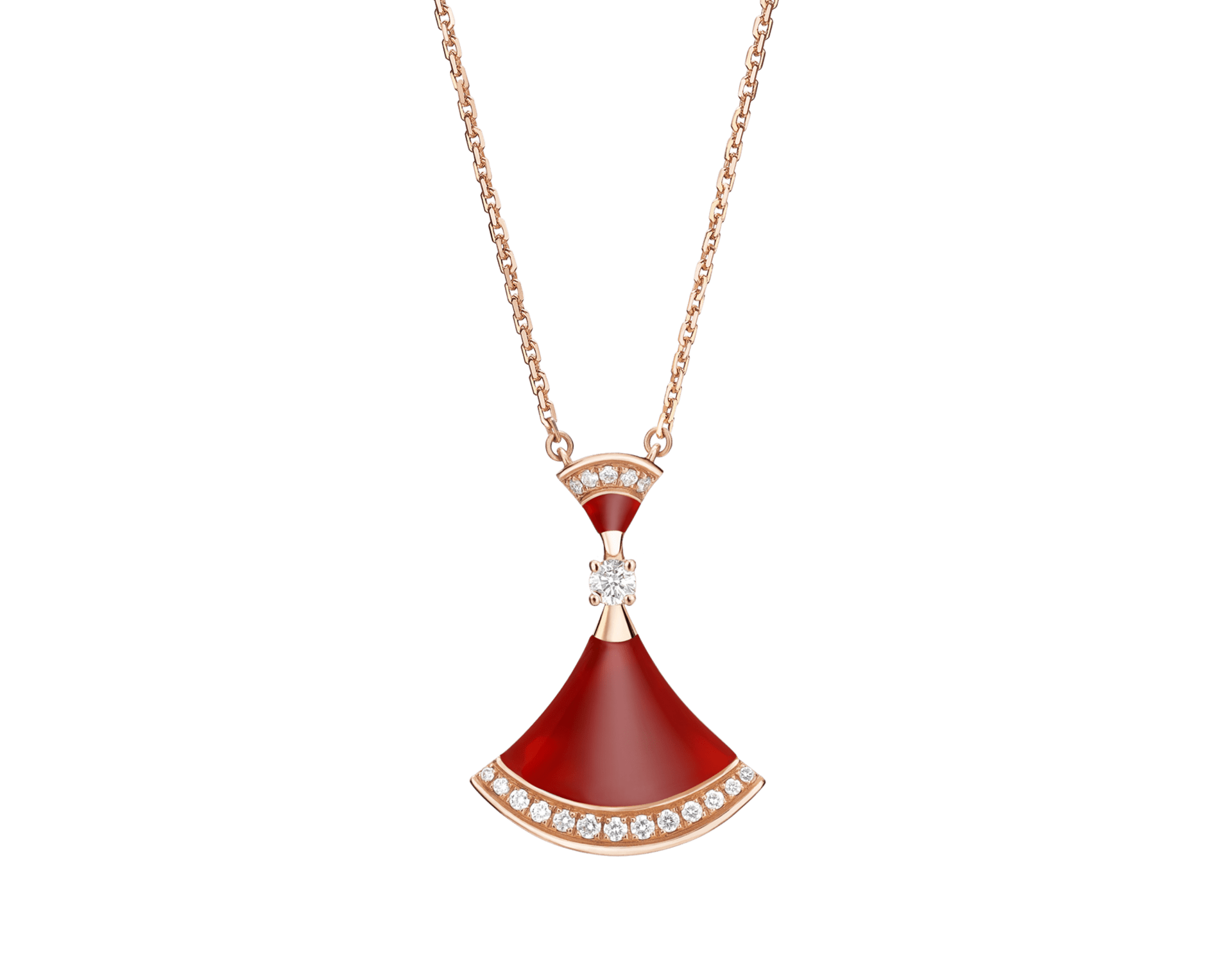 Carave Paris Diva Ruby & Diamond Pendant Necklace