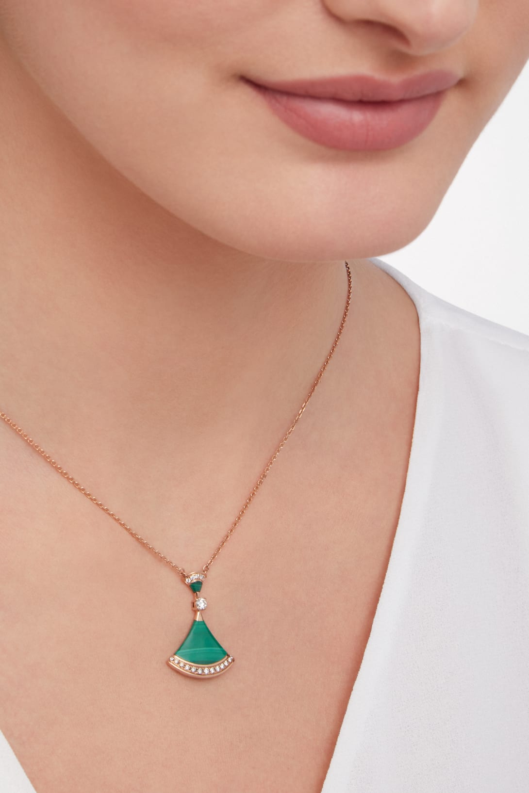 Carave Paris Diva Ruby & Diamond Pendant Necklace