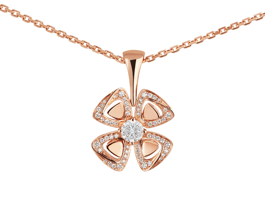 Carave Paris Divine Flower Diamond Pendant Necklace