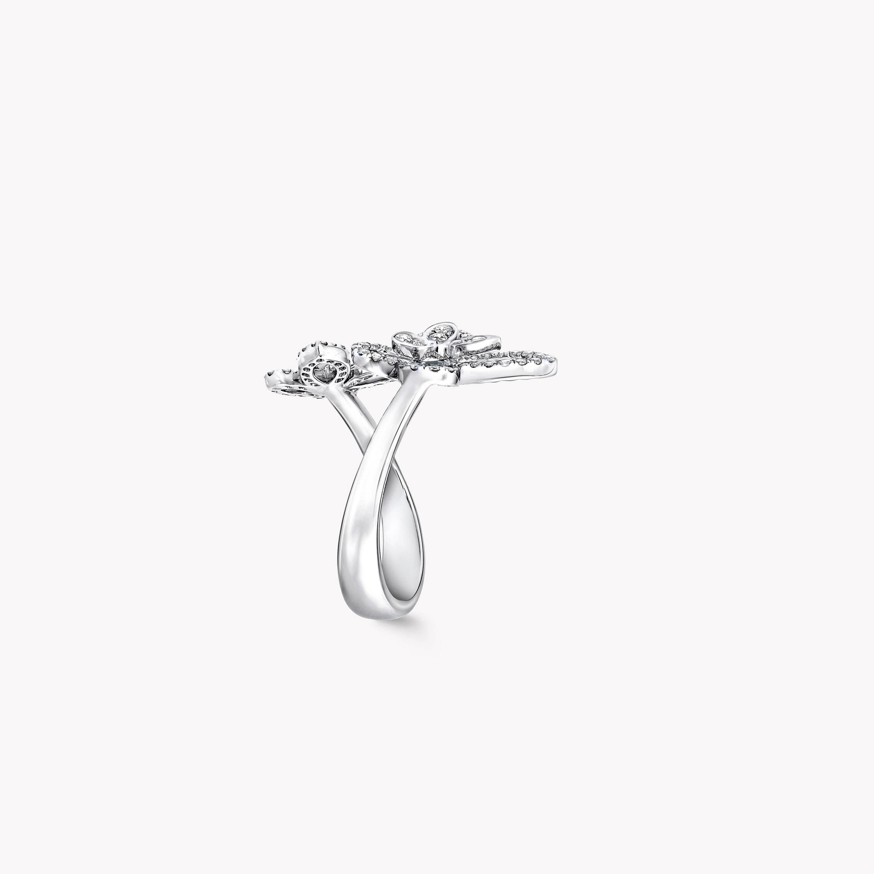 Carave Paris Double Butterfly Diamond Open Ring
