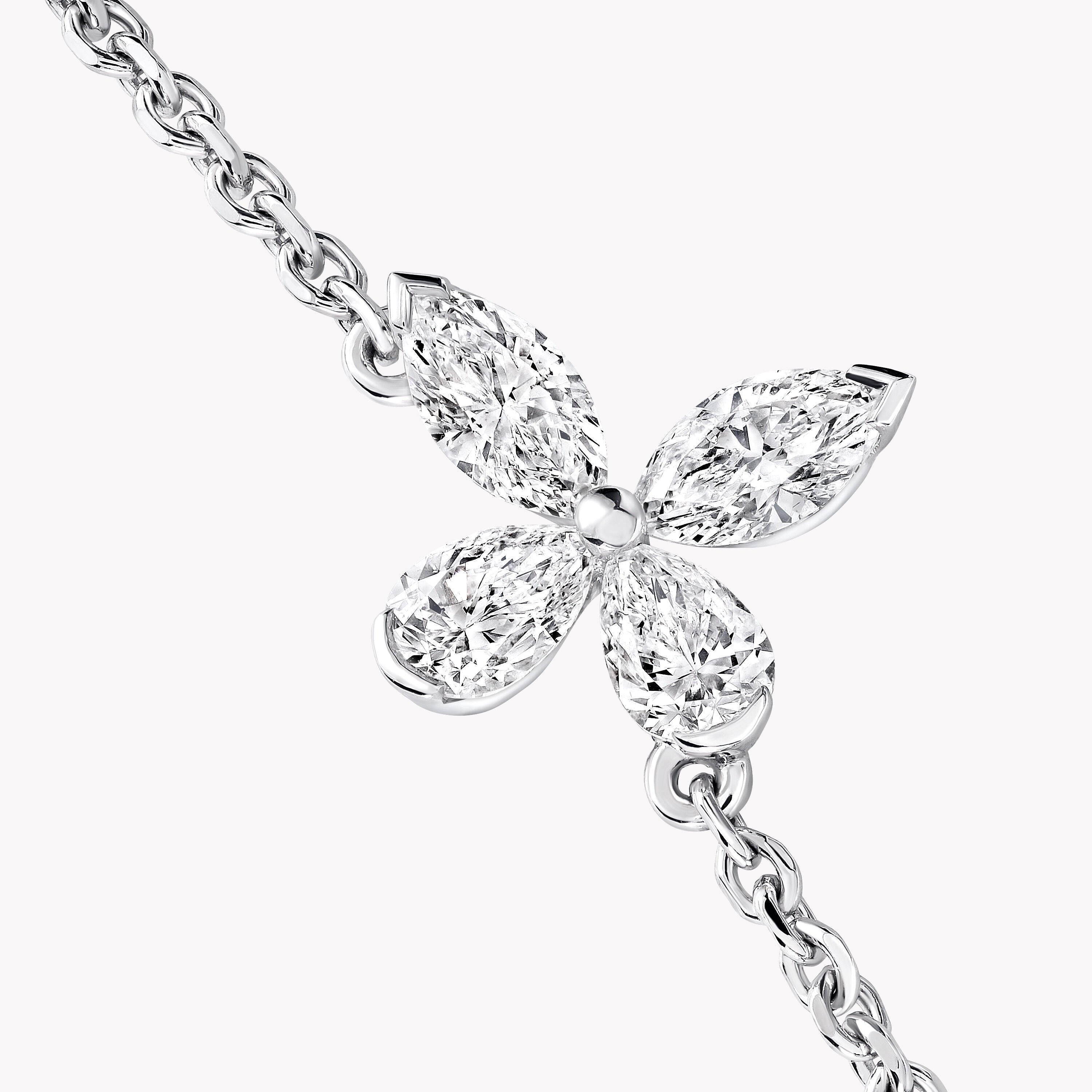 Carave Paris Double Layer Butterfly Diamond Necklace