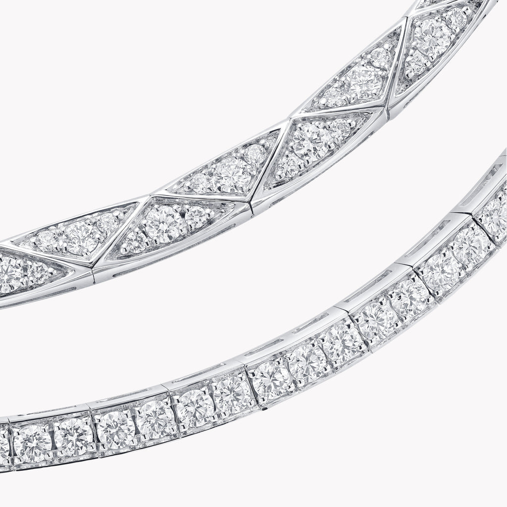 Carave Paris Double Layer Diamond Collar Necklace