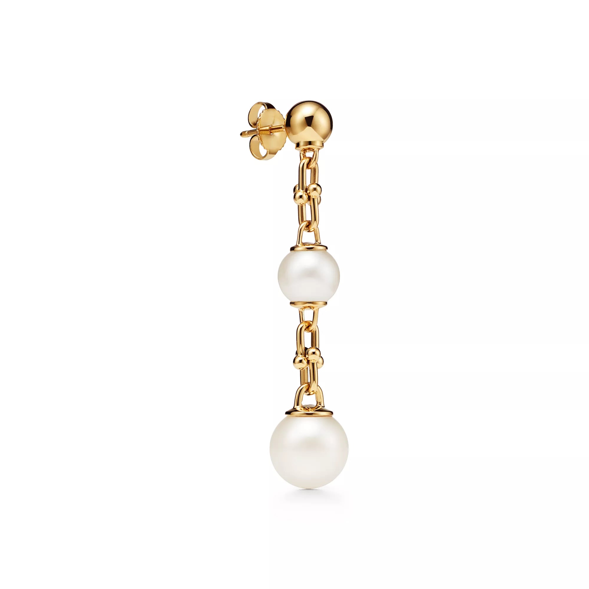 Carave Paris Double Pearl Link Drop Earrings