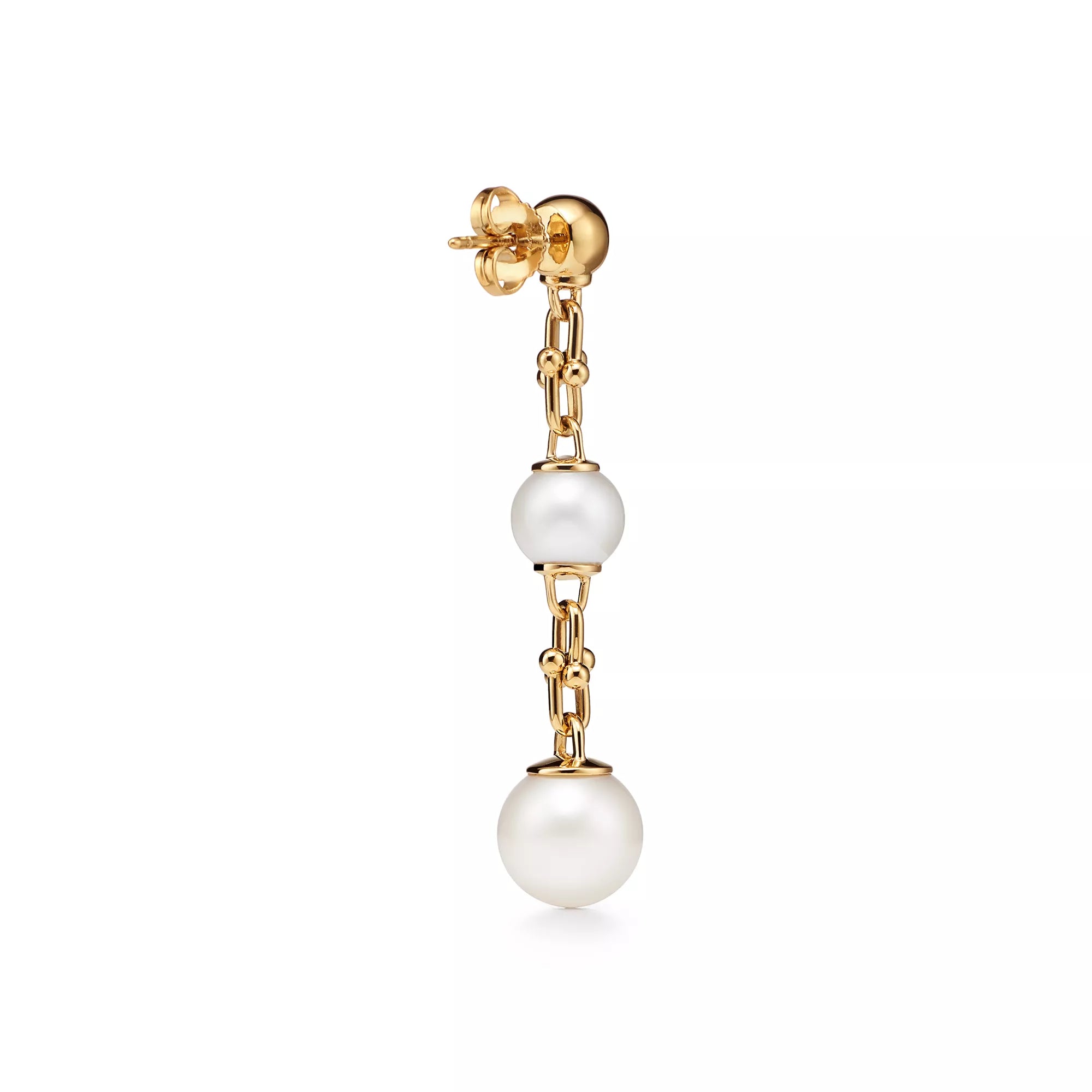 Carave Paris Double Pearl Link Drop Earrings